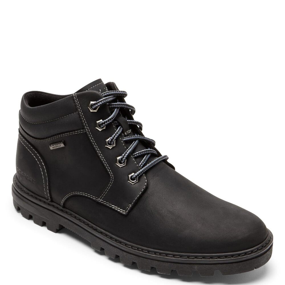 Rockport Weather or Not Waterproof Plain Toe Boot Black 7.5 M (D)